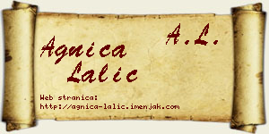Agnica Lalić vizit kartica
